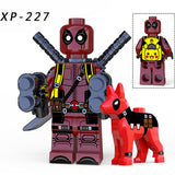 Super Heroes Deadpool with Dogs Anime Brick Minifigure Custom Set