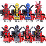 Super Heroes Deadpool with Dogs Anime Brick Minifigure Custom Set