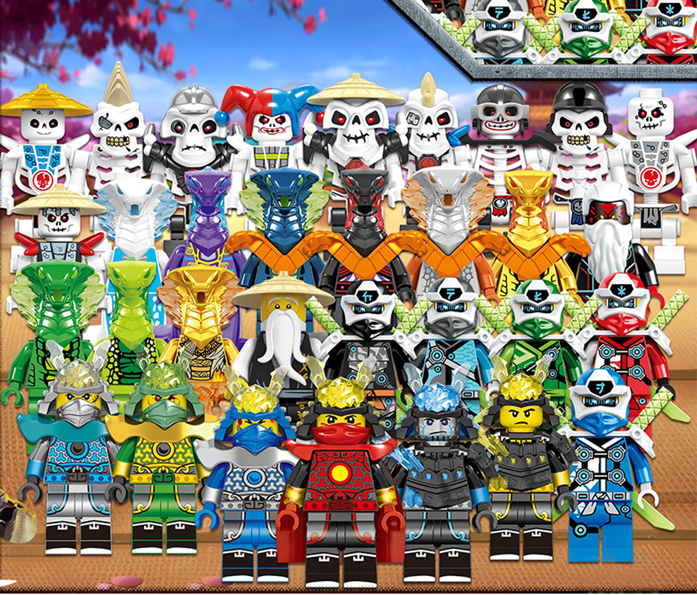 Ninjago Serpentine Brick Minifigure Custom Set