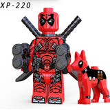 Super Heroes Deadpool with Dogs Anime Brick Minifigure Custom Set
