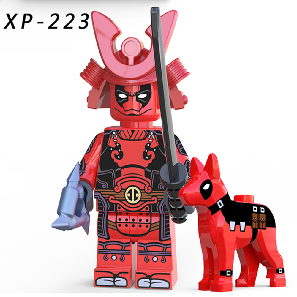Super Heroes Deadpool with Dogs Anime Brick Minifigure Custom Set