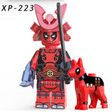 Super Heroes Deadpool with Dogs Anime Brick Minifigure Custom Set