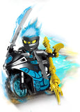 Ninjago Minifigures with Motorcycles Brick Minifigure Custom Set