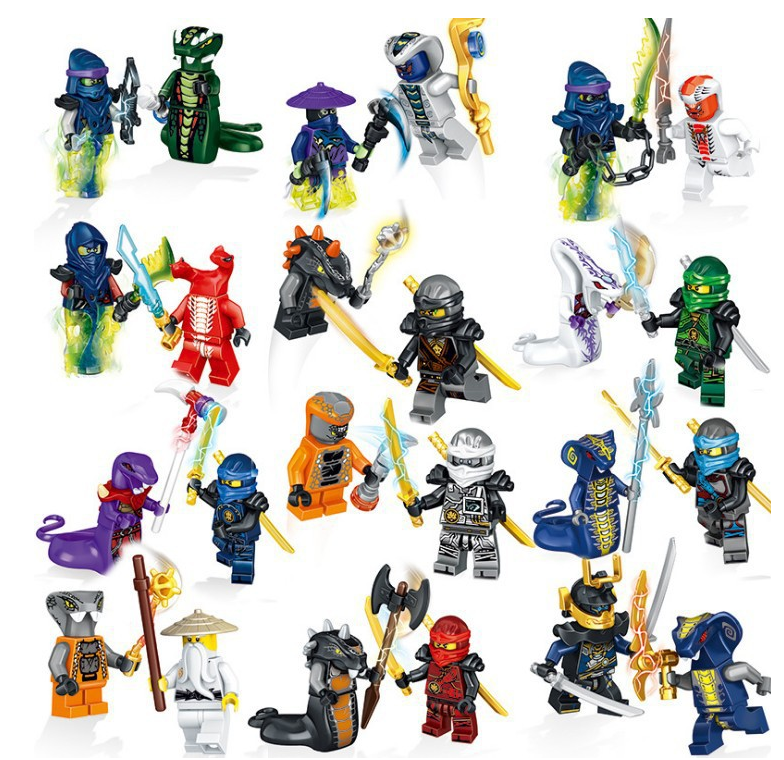 Ninjago Movie Brick Minifigure Custom Set