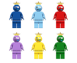 Roblox Rainbow Friends Brick Minifigure Custom Set