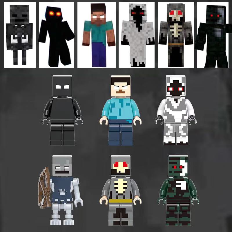 MineCraft Herobrine Minifigure Custom Set