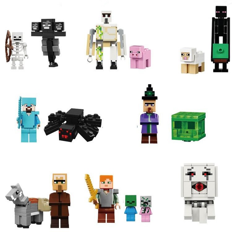 MineCraft Lego Compatible Block Mini Figure Custom Set