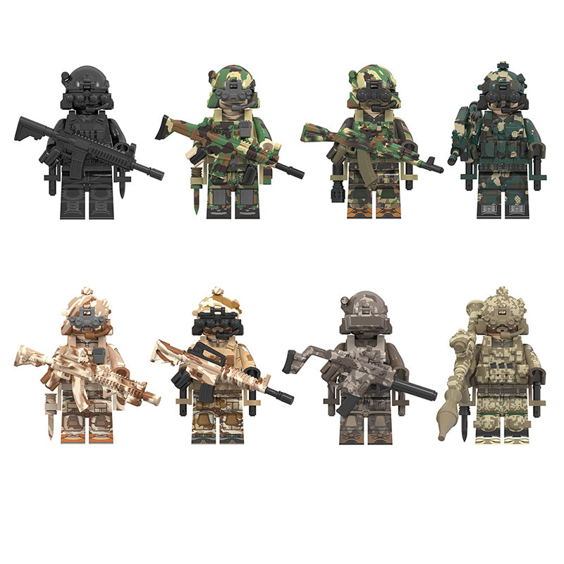 Custom_Special_Forces_Minifigures_Set_Elite_Army_Commandos_with_Accessories
