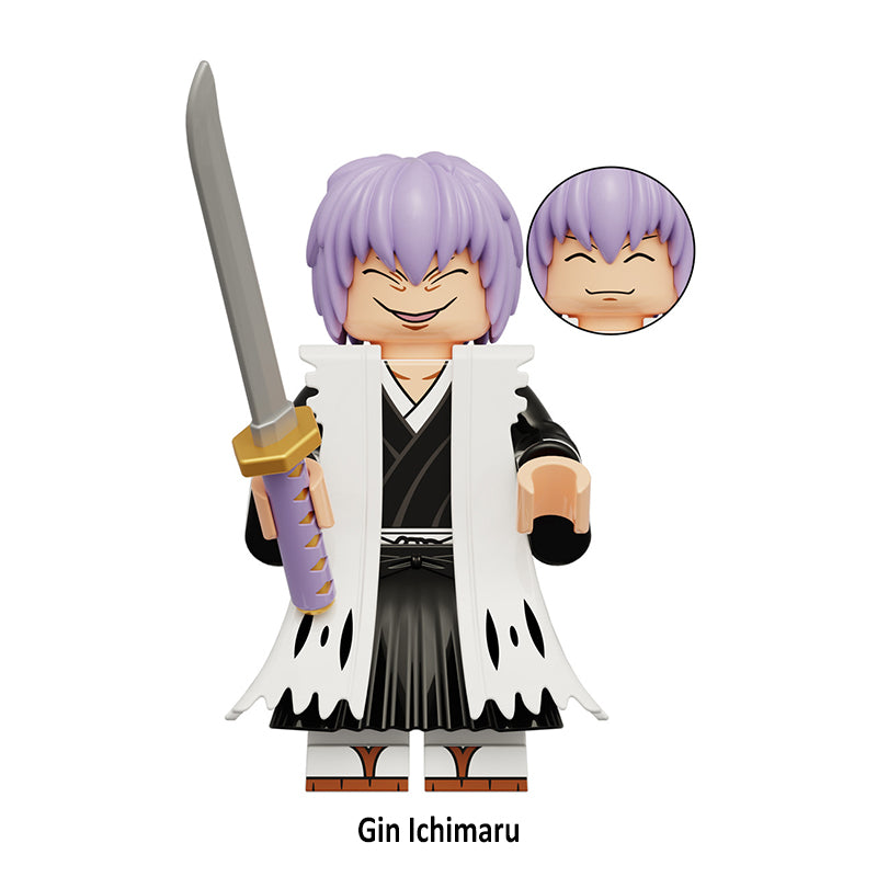 Gin_Ichimaru_Bleach_Series_2_Minifigures_Custom_Anime_Brick_Toy_Set