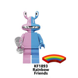 Rainbow Friends Little Blue Game Park Minifigures - 8-Piece Set