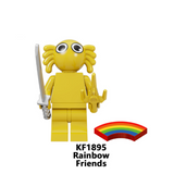 Rainbow Friends Little Blue Game Park Minifigures - 8-Piece Set