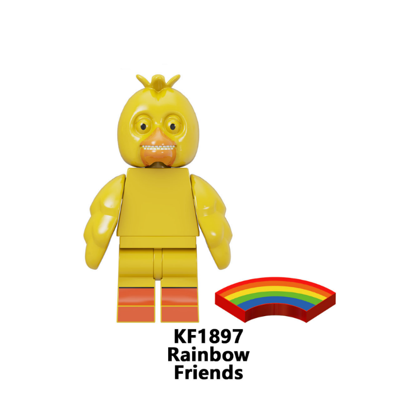 Rainbow Friends Little Blue Game Park Minifigures - 8-Piece Set