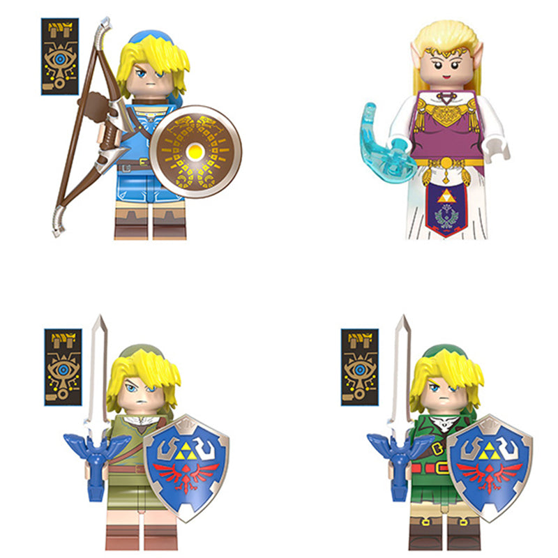 Legend_of_Zelda_Link_Variants_Custom_Anime_Brick_Minifigure_Set