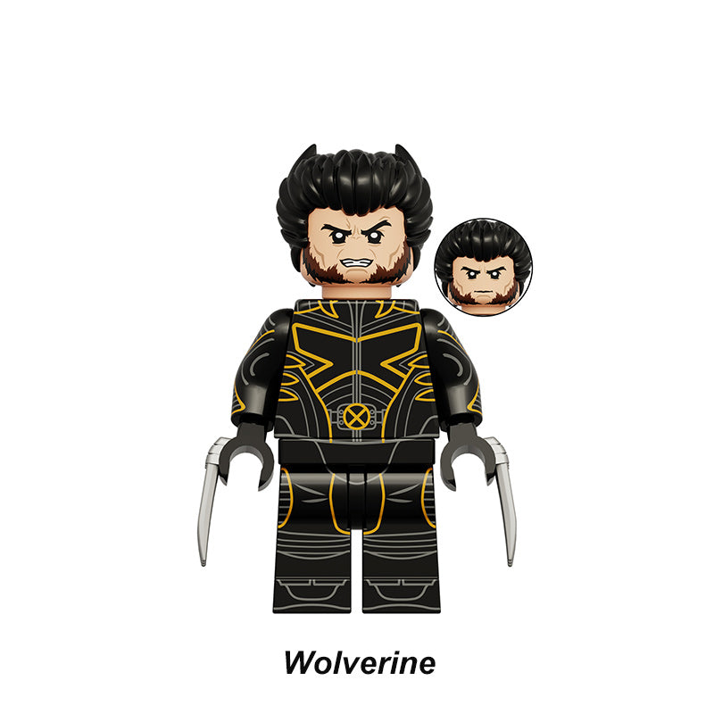 Logan_Wolverine_Marvel_X_Force_Classic_Superheroes_Custom_Brick_Minifigures_Set