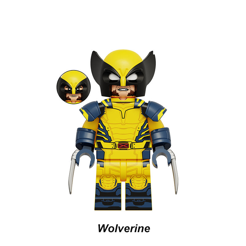 Logan_Wolverine_Marvel_X_Force_Classic_Superheroes_Custom_Brick_Minifigures_Set_3