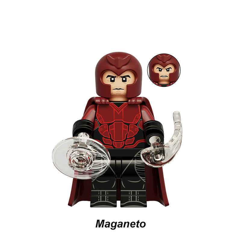 Magneto_Marvel_X_Force_Classic_Superheroes_Custom_Brick_Minifigures_Set