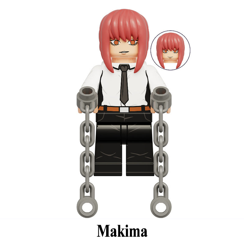Makima_Chainsaw_Man_Series_1_Minifigures_Custom_Anime_Brick_Toy_Set