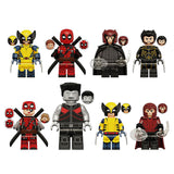 Marvel X-Force & Classic Superheroes Custom Brick Minifigures Toy Set