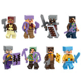 Minecraft Explorer Archer Villager Building Brick Minifigure Custom Toy Set