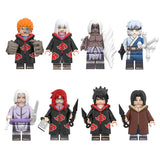Naruto Series 8 Minifigures Custom Anime Brick Toy Set