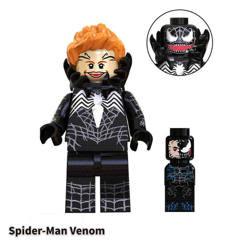 Super Heroes Minifigures Set - Spider-Man, Iron Man, Thor, Ultron - 8-Piece Building Block Collection