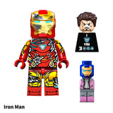 Super Heroes Minifigures Set - Spider-Man, Iron Man, Thor, Ultron - 8-Piece Building Block Collection