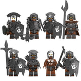 The Lord of the Rings Uruk-Hai Warrior Minifigure Set with Weapons