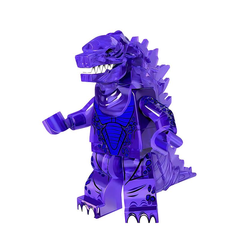 VIOLET GODZILLA-Godzilla Brick Minifigure Custom Set