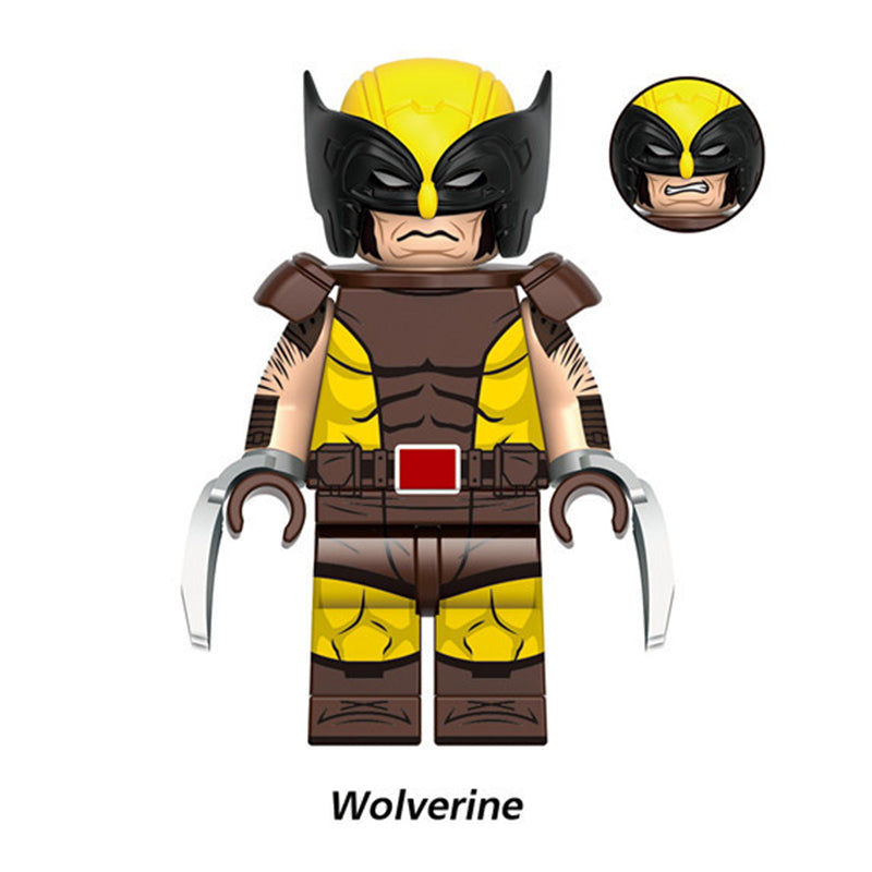 Wolverine_Marvel_Mashup_Wolverine_Deadpool_Variants_in_Animated_Style_Custom_Brick_Set