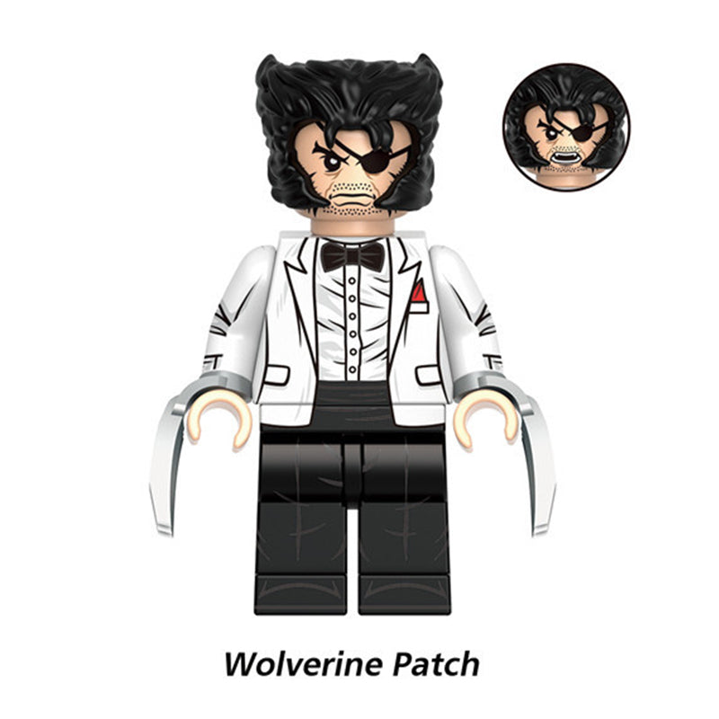 Wolverine_Patch_Marvel_Mashup_Wolverine_Deadpool_Variants_in_Animated_Style_Custom_Brick_Set