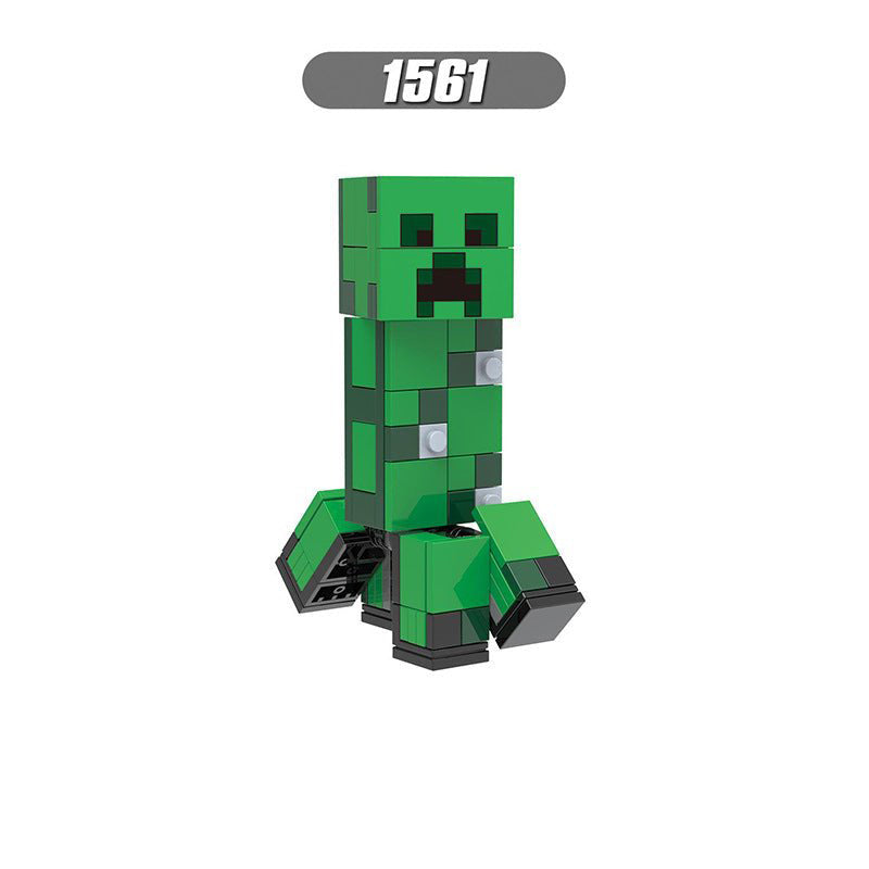 Creeper_Minecraft Villager Building Brick Minifigure Custom Set Serial 2