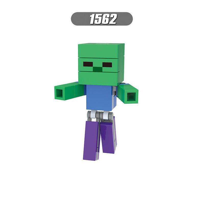 Zombie_Minecraft Villager Building Brick Minifigure Custom Set Serial 2