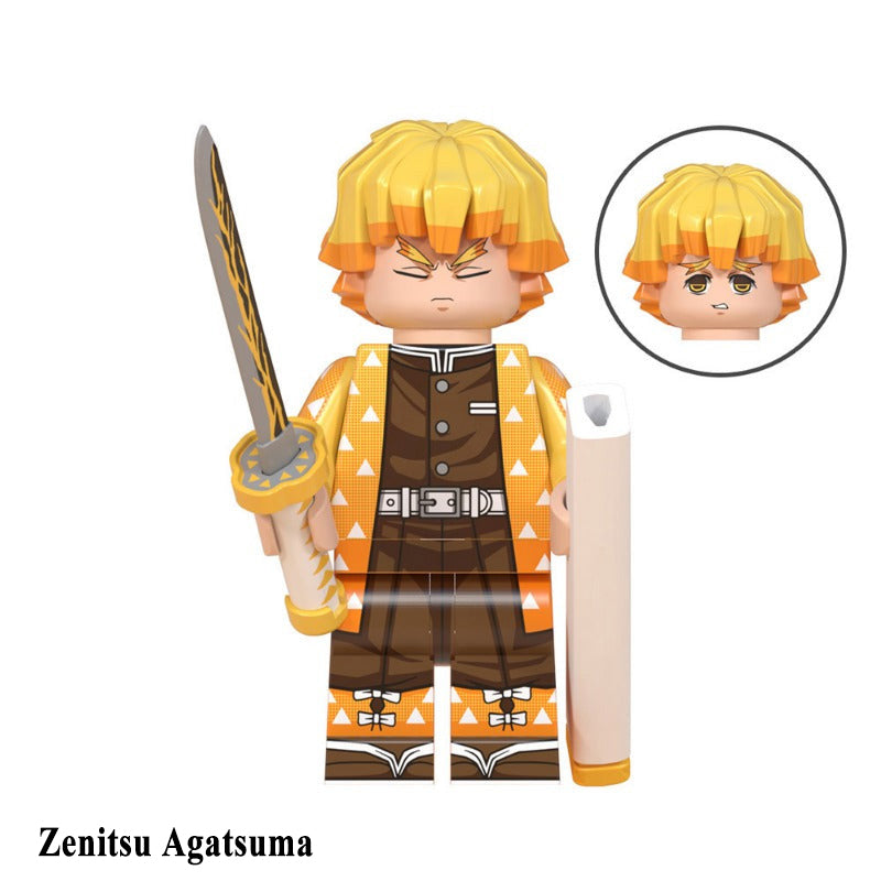 Zenitsu_Agatsuma_Demon_Slayer_Brick_Minifigures_Custom_Set_Series_3