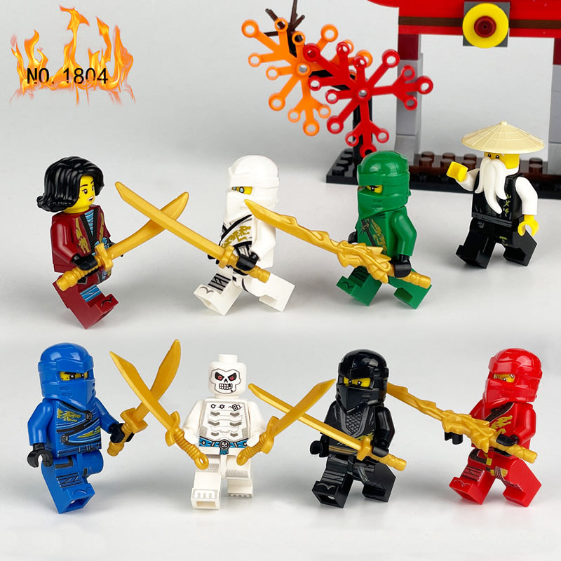 Old Man Snake Ninjago King Minifigures Custom Set