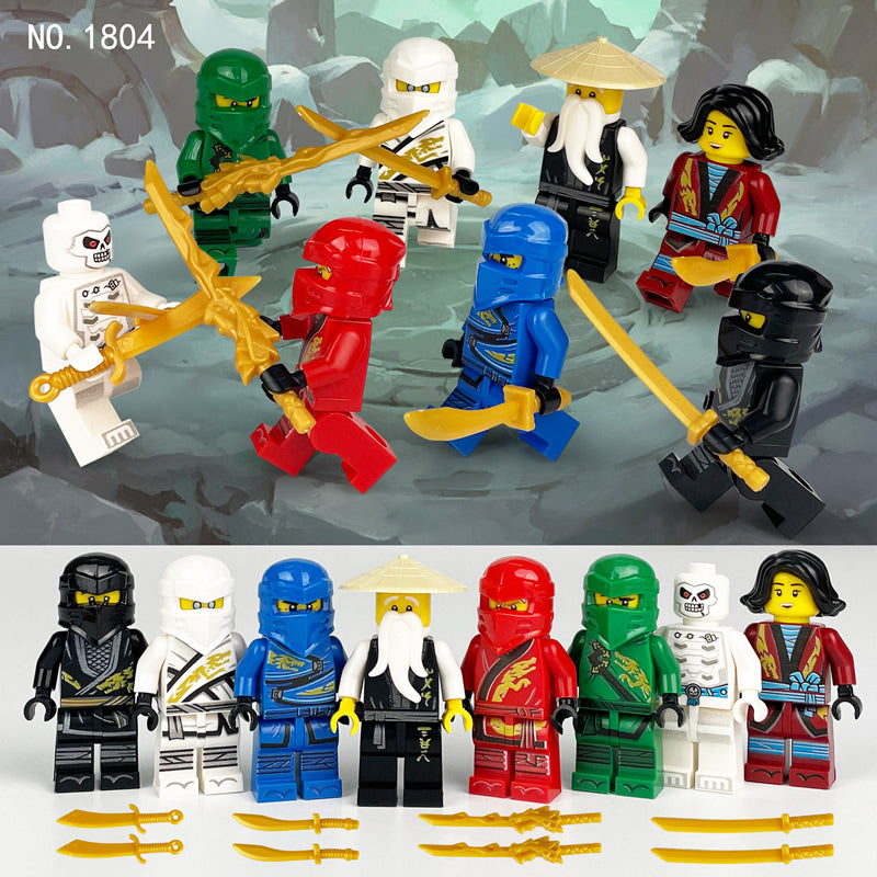Old Man Snake Ninjago King Minifigures Custom Set