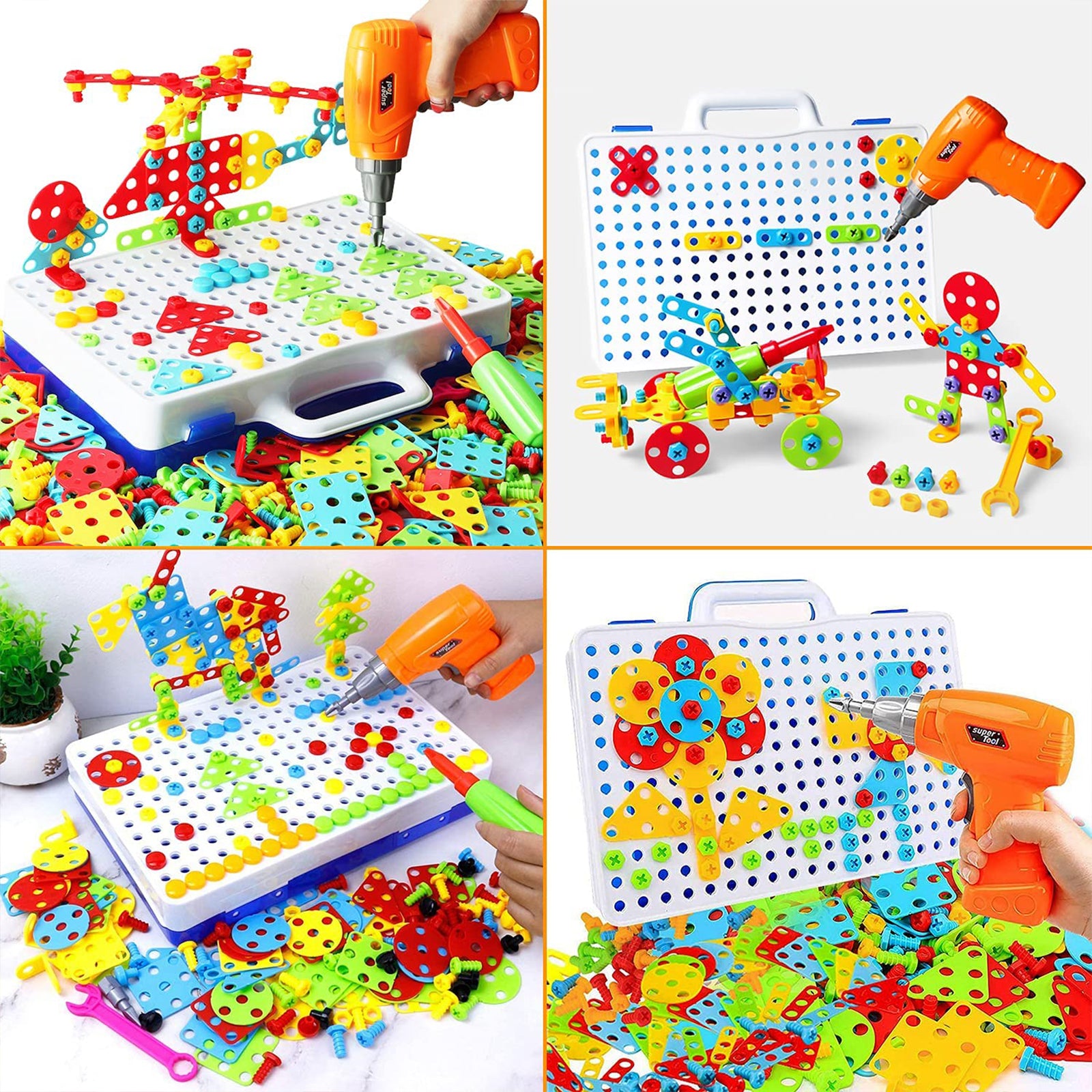 Electric Drill Screws 3D Puzzle Tool Set