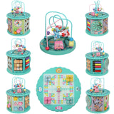 Wooden Toys Eight-In-One Function Winding Beads/Side Bead/Sea World Color Elements