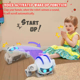 Music Rolling Robot Toy for Toddlers Kids