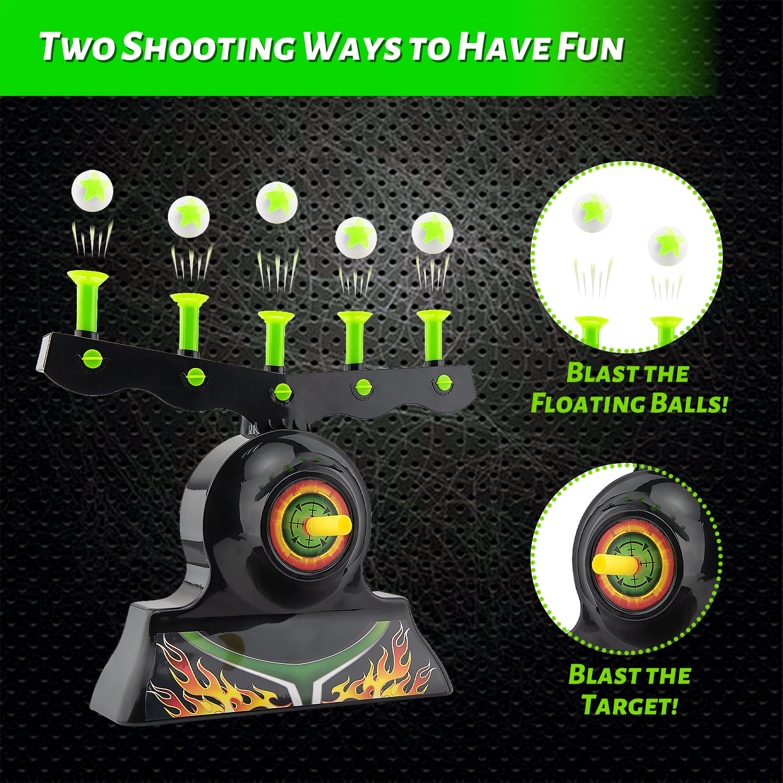 Astroshot Zero G Shooting Games for Kids - Nerf Compatible Floating Ball
