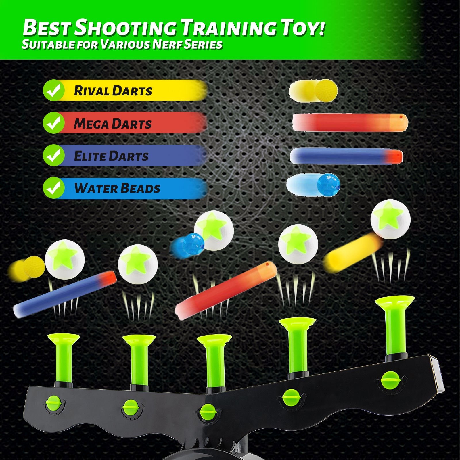 Astroshot Zero G Shooting Games for Kids - Nerf Compatible Floating Ball