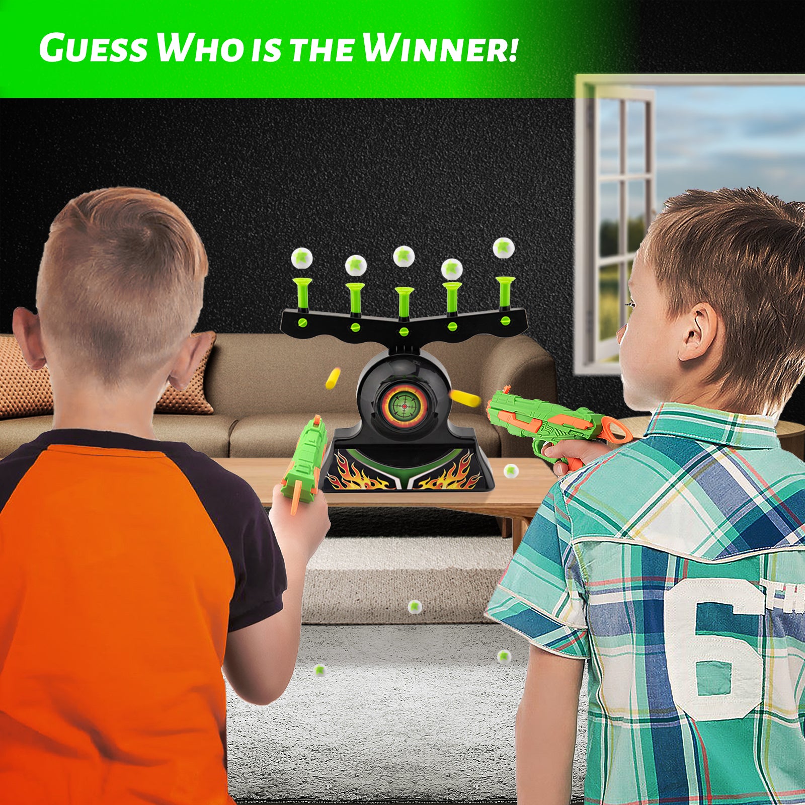 Astroshot Zero G Shooting Games for Kids - Nerf Compatible Floating Ball