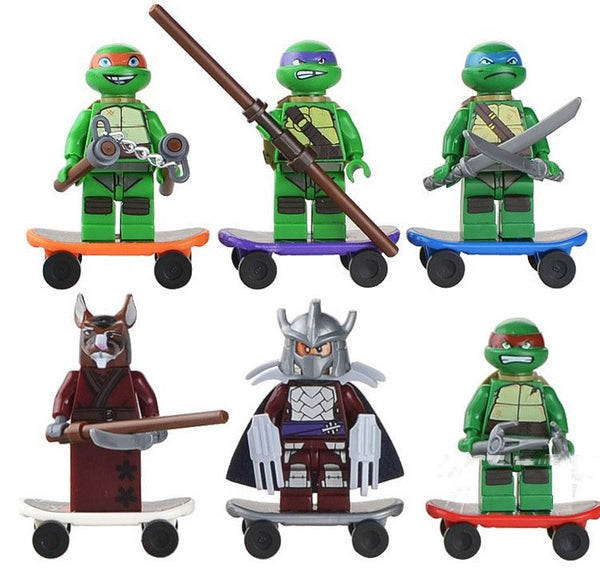 Teenage Mutant Ninja Turtles Minifigures Custom Toys |Lego