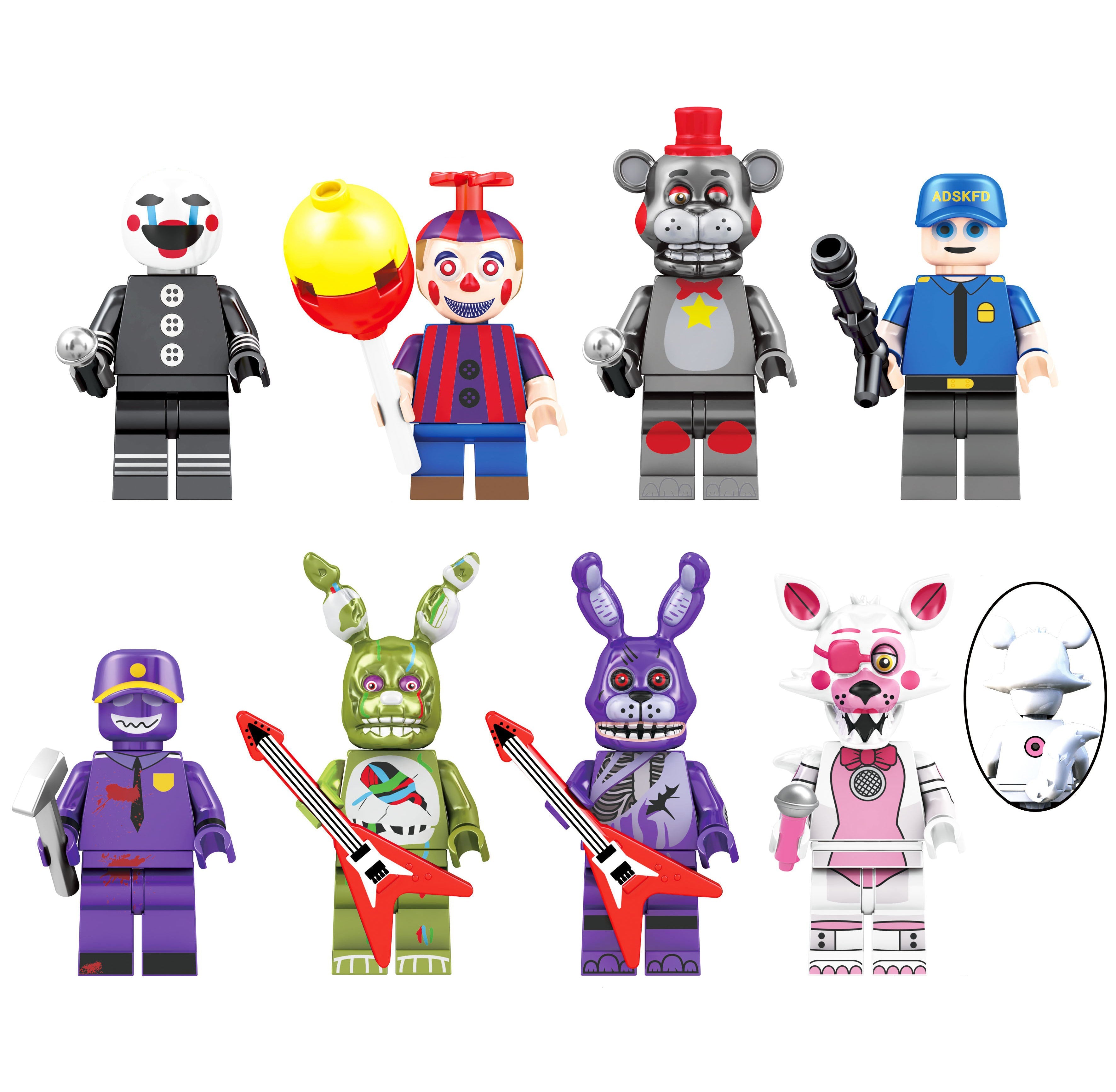 Five Nights Freddys Lego Characters