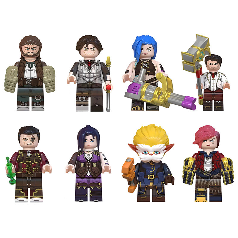 Arcane LEGO Compatible Minifigures Custom Toy Set Jayce Jinx Vi More BeyBurst