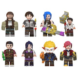 Arcane League of Legends Jayce & Heroes Custom LEGO-Compatible Minifigures Set