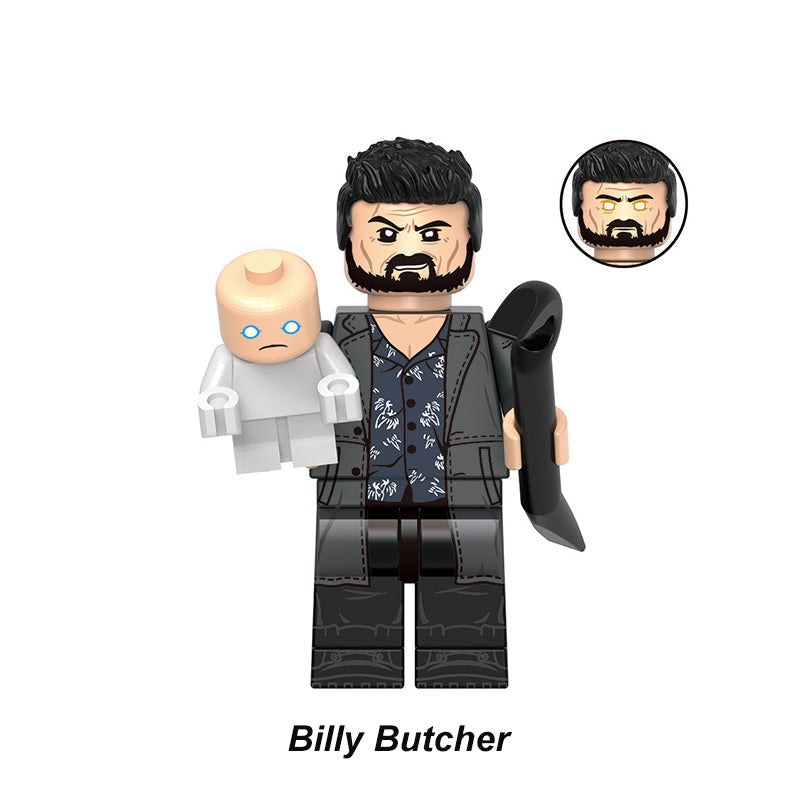 The Boys Custom Minifigures Set Featuring Homelander, Billy