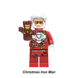 Christmas Superhero Minifigures Custom Brick Toy Set Series 1 - Holiday Edition