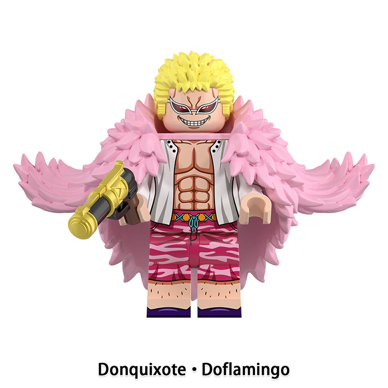 Donquixote_Doflamingo_One_Piece_Series_6_Minifigures_Custom_Anime_Brick_Toy_Set