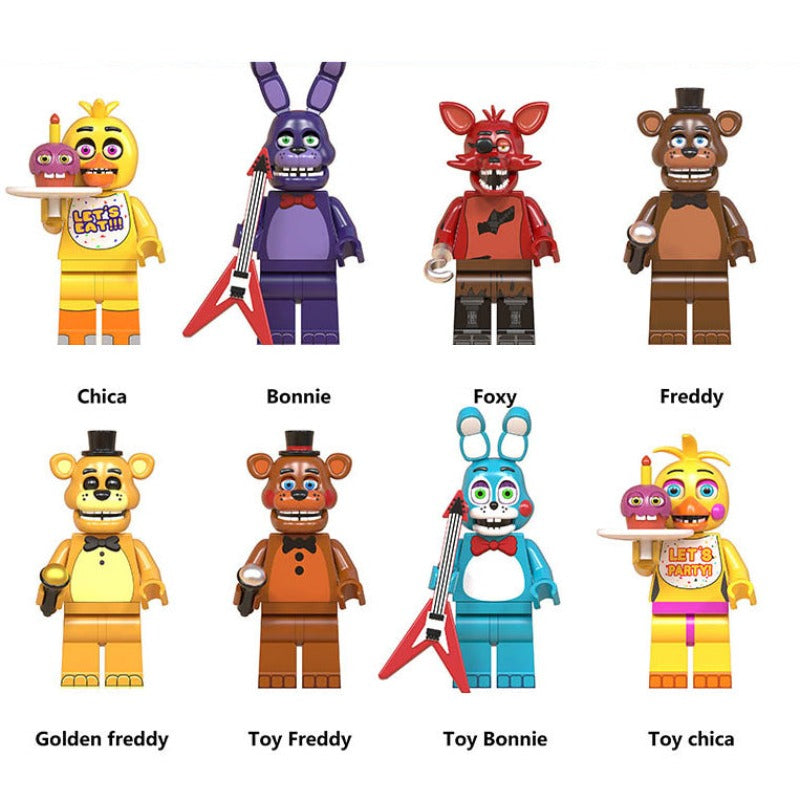 Five Nights at Freddy's Brick Minifigure Custom Toy Set Series