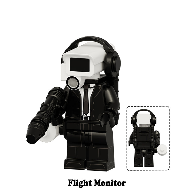 Flight_Monitor_Skibidi_Toilet_Series_14_Minifigures_Custom_Machinima_Brick_Toys_Set